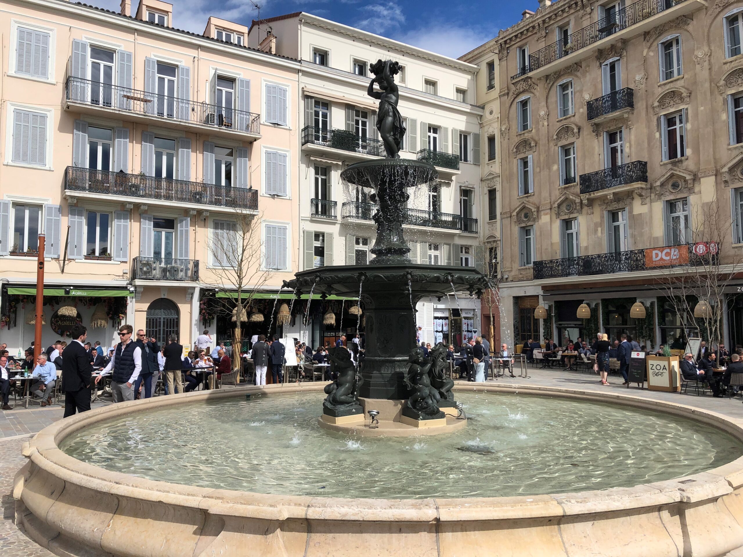 Cannes fountain